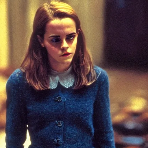 Prompt: still of emma watson in silence of the lambs