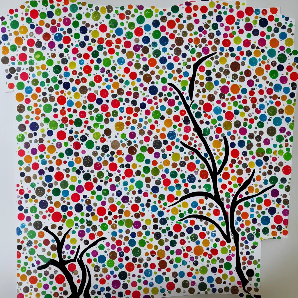 Prompt: sticker tree