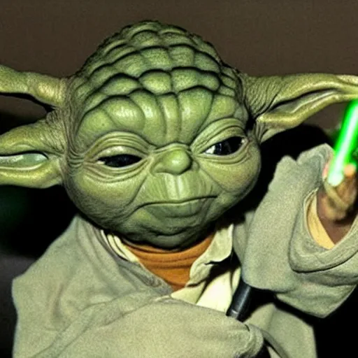 Image similar to yoda smoking marijuana