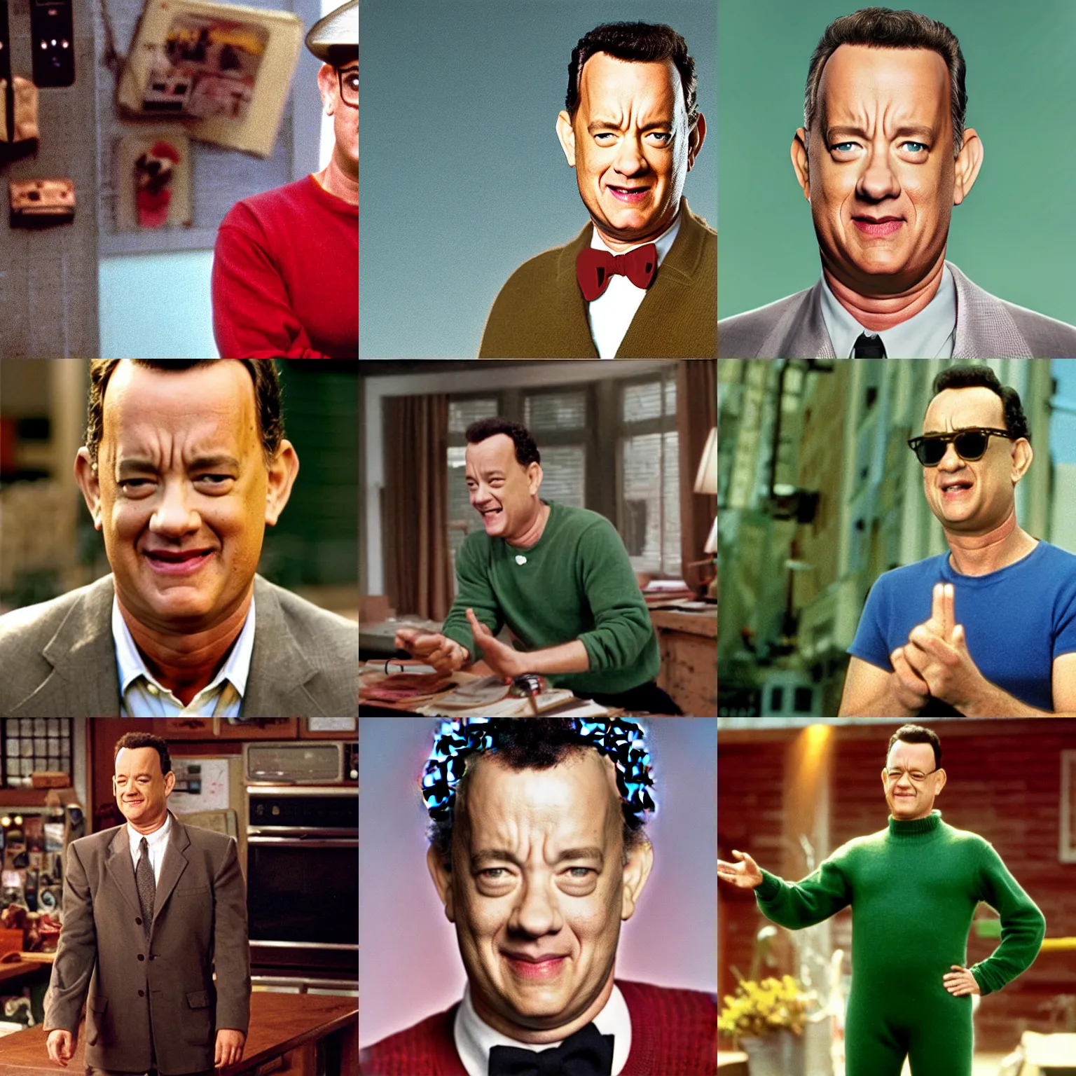 Prompt: tom hanks , image from gumby