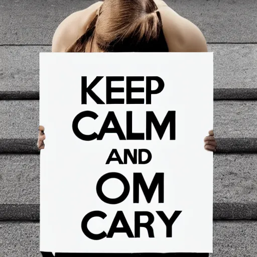 Image similar to keep calm and carry on poster