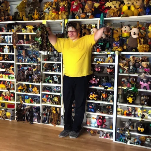 Image similar to yellowbear showing off his nft collection