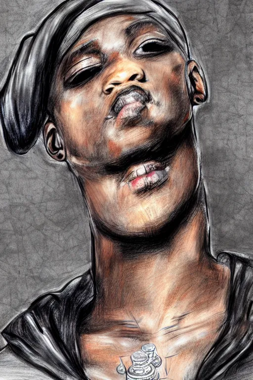 Image similar to hip hop not dead just life in underground, high definition, 8 0 m. m lens, realistic, sketch and art by jacqueline e, mongezi ncaphayi, color by bo feng lin, trending deviantart