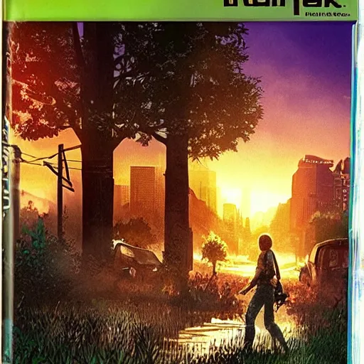 Image similar to Atari 2600 video game version The Last of Us, 1980s