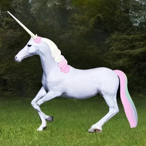 Prompt: horse unicorn hybrid.