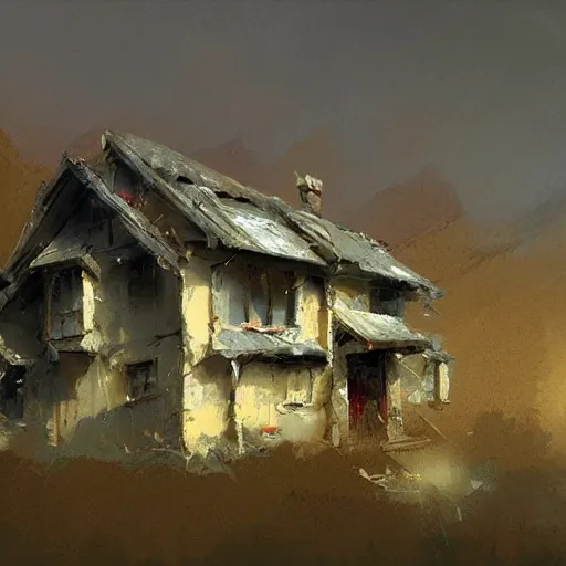 Prompt: a house, craig mullins