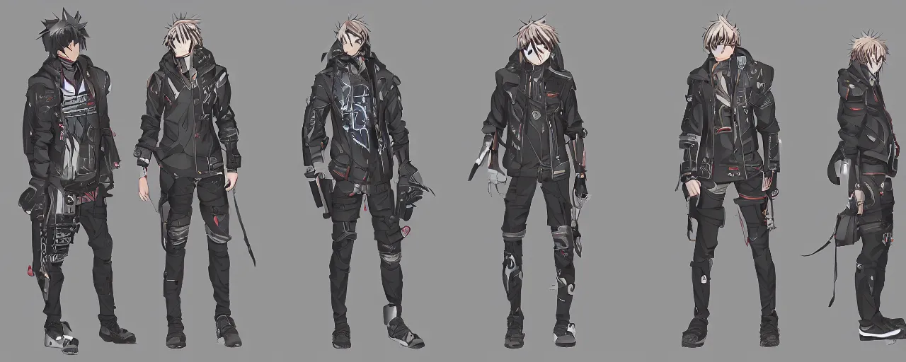 Premium Photo  Anime character concept art