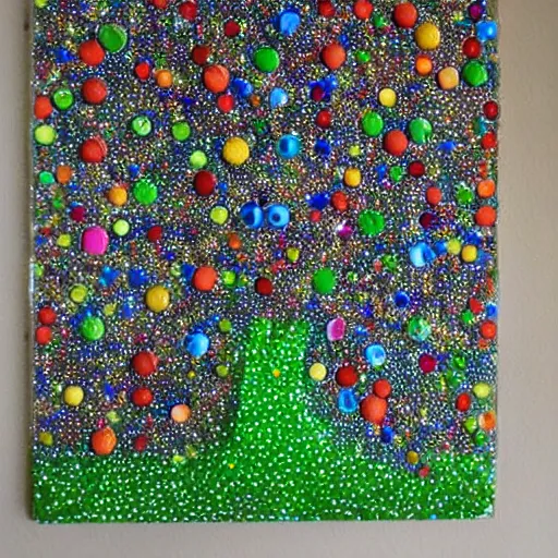 Image similar to tree made out of marbles