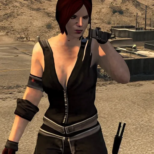 Prompt: BloodRayne in GTA V.