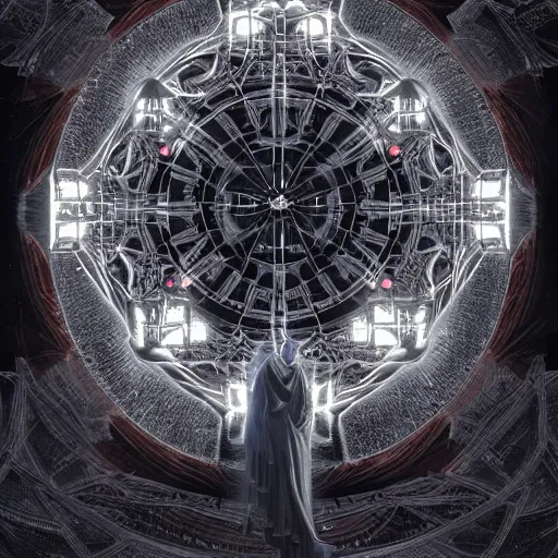 Image similar to future disciples of Pythagoras, in perfect frozen symmetrical world, sinner cataclysm, dynamic lighting, deus ex machina, primeval duality, cinematic, establishing shot, extremely high detail, photo realistic, cinematic lighting, oil painting, intricate line drawings, 8k resolution