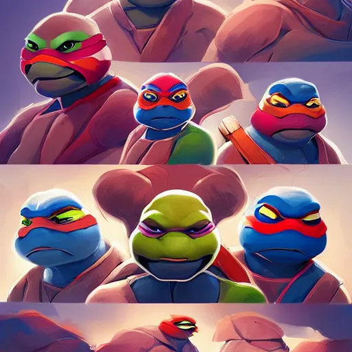 Image similar to face icon stylized minimalist teenage mutant ninja turtles, loftis, cory behance hd by jesper ejsing, by rhads, makoto shinkai and lois van baarle, ilya kuvshinov, rossdraws global illumination