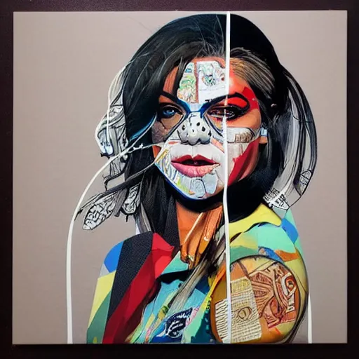 Prompt: portrait of maxima, artwork by sandra chevrier