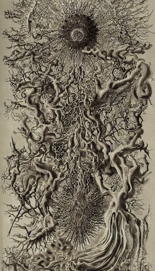 Prompt: rage, by ernst haeckel