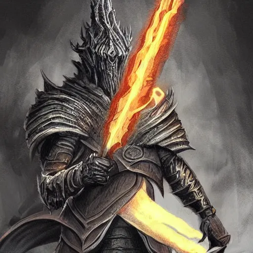 Image similar to Detailed concept art of a wizard with dragon head as a dark souls boss; fantasy