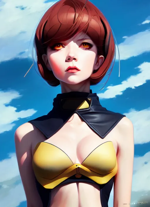 Image similar to portrait of a thopter from magic the gathering, ilya kuvshinov, anime, pixiv top monthly, trending on artstation, cinematic, danbooru, zerochan art, kyoto animation