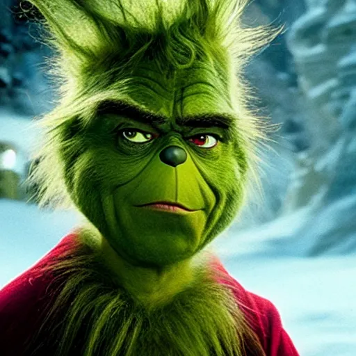 Image similar to grinch in the movie lord of the rings 4 k