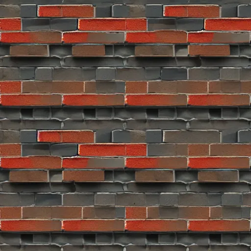 Image similar to photorealistic seamless looping brick texture