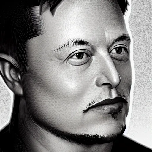 Prompt: elon musk, low - poly 3 d model, rendered in octane, ambient occlusion