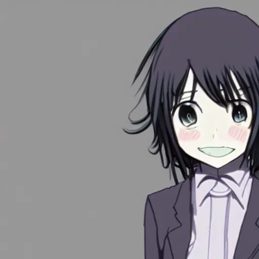 Image similar to Tomoko Kuroki from the Watamote manga 4k 2d drawing