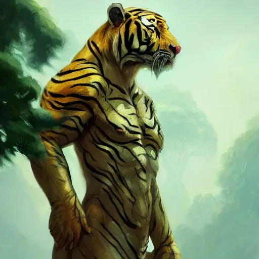 Prompt: a beautfiul award winning commission of a albino tiger wearing emerald armour,digital art,detailed face,art by greg rutkowski,ross tran,artgerm,character deisgn by charles bowater,artstation,deviantart,aesthetic,relaxing atmosphere