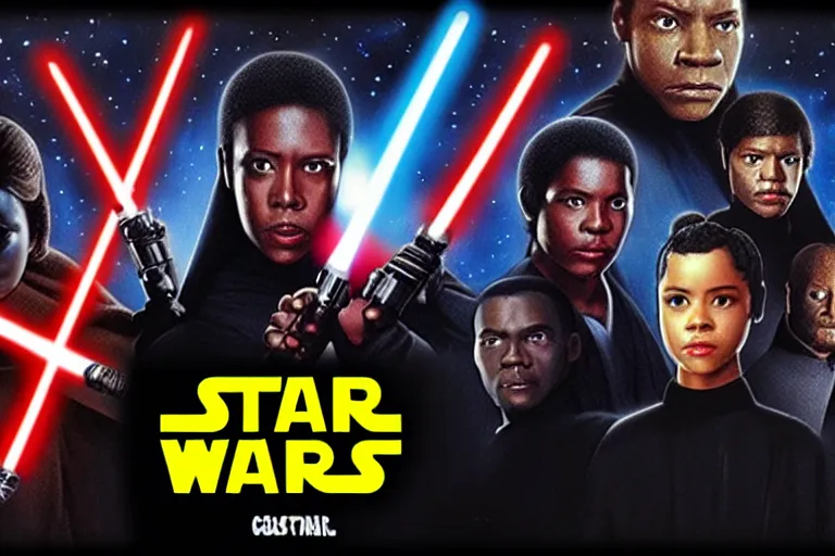 Image similar to all black cast star wars