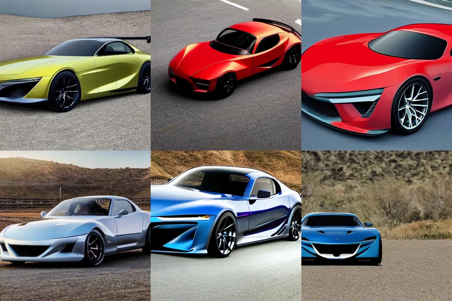 Prompt: photo of 2022 RX 7 RX7 in 2022 designed in 2022 of RX7