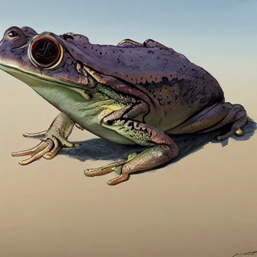 Image similar to hyper realistic big chungus frogman by greg rutkowski