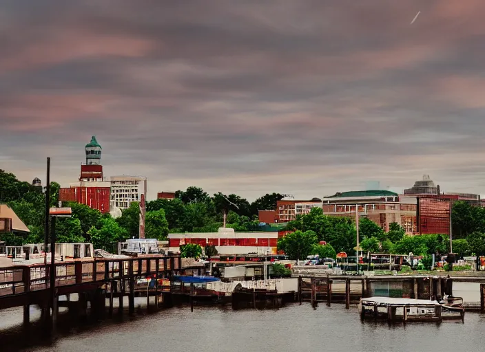 Prompt: cinematic photo of wisconsin city, high quality wallpaper