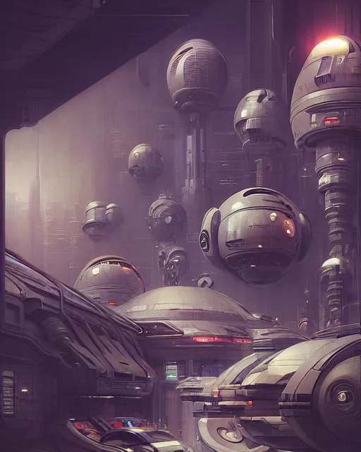 Image similar to Full shot of a spaceship defined factory features, intricate abstract. Fusion reactor spheres. cyberpunk, symmetrical design features. By Richard Corben By Ruan Jia and Artgerm and Range Murata and WLOP and Ross Tran and William-Adolphe Bouguereau and Beeple. Key Art. Fantasy Illustration. award winning, Artstation, intricate details, realistic, Hyperdetailed, clean ink detailed line drawing, 8k resolution.