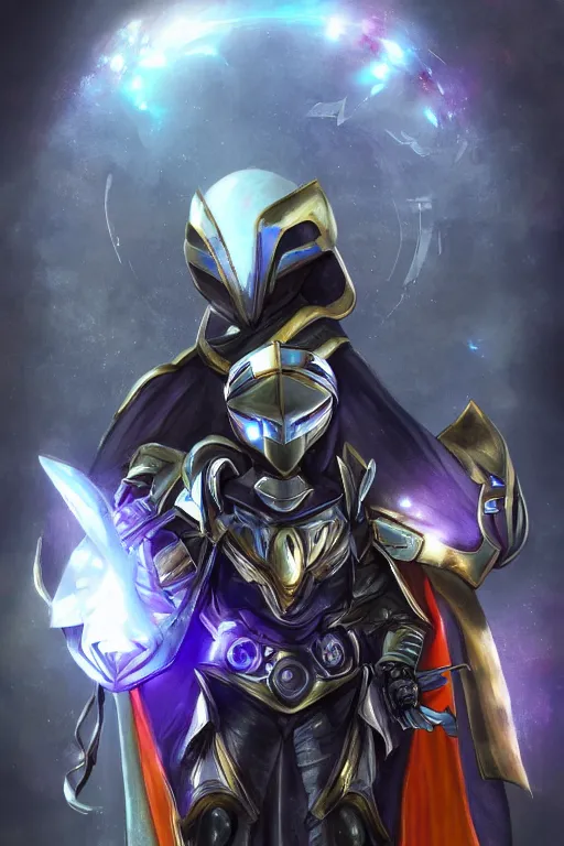 Image similar to helmet armor guardian destiny in witch queen illumination ray tracing hdr fanart arstation by sung choi robot ninja mask and eric pfeiffer and gabriel garza and casper konefal