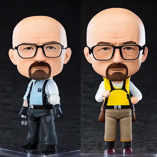 Prompt: walter white as a female nendoroid, photorealistic