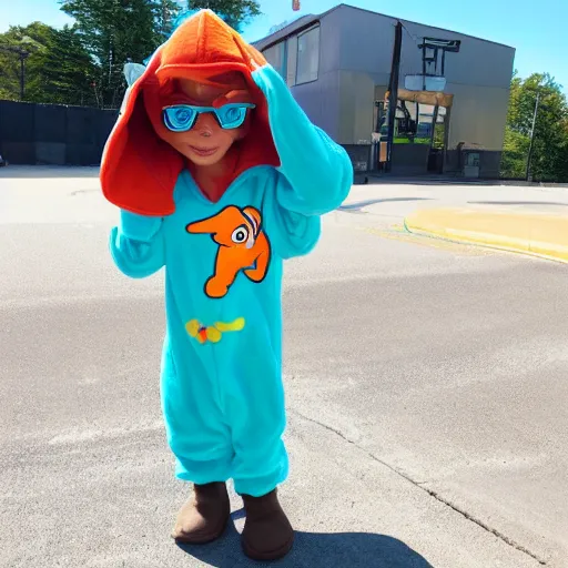 Perry the platypus discount onesie for kids