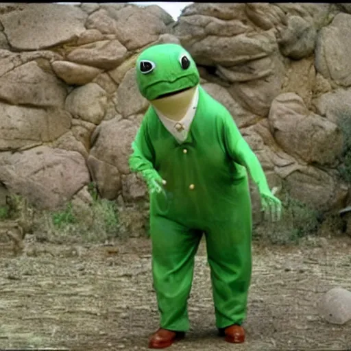 Image similar to bob odenkirk as pistachio disguisey dressed in a turtle suit in the movie master of disguise ( 2 0 0 2 )