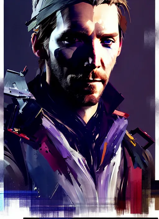 troy baker as higgs monaghan portrait, smoky eyes!,, Stable Diffusion