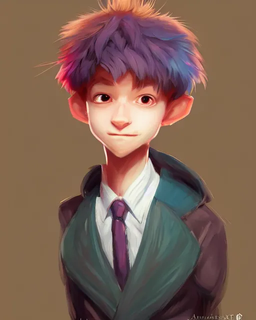 Prompt: character concept art of a cute young male anthropomorphic colorful furry | | cute - fine - face, pretty face, key visual, realistic shaded perfect face, fine details by stanley artgerm lau, wlop, rossdraws, james jean, andrei riabovitchev, marc simonetti, and sakimichan, trending on artstation