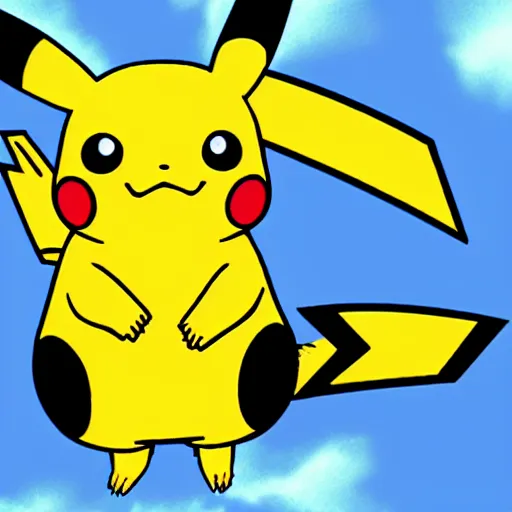 Image similar to pikachu in the style of the pokemon anime