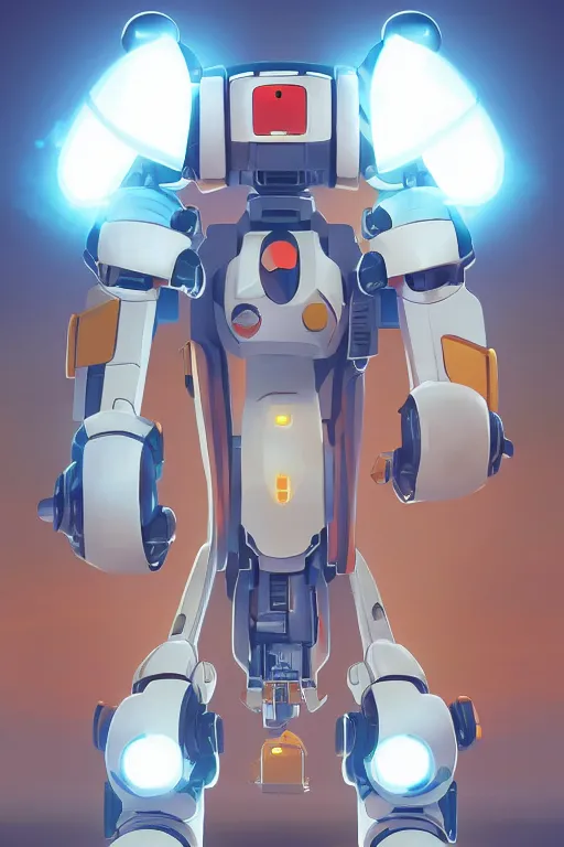 Image similar to metabots medabots medarotto medarot robot minimalist comics, behance hd by jesper ejsing, by rhads, makoto shinkai and lois van baarle, ilya kuvshinov, rossdraws global illumination ray tracing hdr radiating a glowing aura