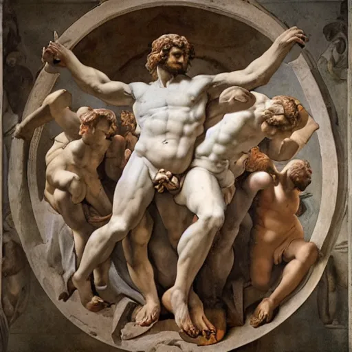 Prompt: António Variações in style of Michelangelo, 8 k