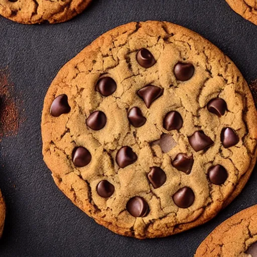 Prompt: overhead aerial view of the largest cookie in the world, HDR DSLR photography 4k