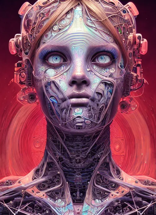 ancient beautiful cyborg girl face portrait, intricate | Stable ...