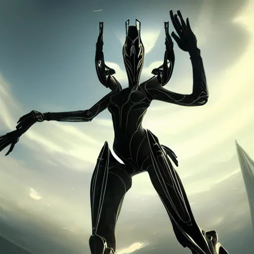 Prompt: beautiful and stunning giant female warframe, doing an elegant pose, looming over ant pov, pov looking up at from the ground from her feet, slick elegant design, sharp claws, detailed shot, feet and hands, highly detailed art, epic cinematic shot, realistic, professional digital art, high end digital art, DeviantArt, artstation, Furaffinity, 8k HD render, epic lighting, depth of field