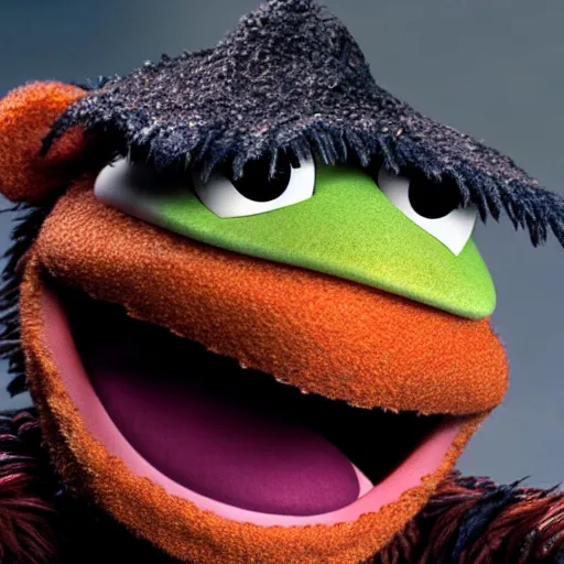 Prompt: muppet horrifying grimdark gritty evil cute funny photorealistic 8 k sharp moody cockroach