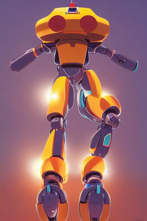 Image similar to metabots medabots medarotto medarot robot minimalist comics, behance hd by jesper ejsing, by rhads, makoto shinkai and lois van baarle, ilya kuvshinov, rossdraws global illumination ray tracing hdr radiating a glowing aura