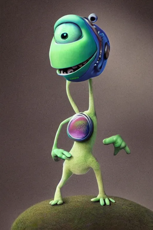 Prompt: furry cute alien creature, pixar, promotional photo