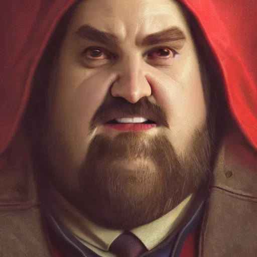 Image similar to a shifty fat high fantasy elf mall cop with a sheriff's badge, Oil Painting, hyperrealistic, octane render, Detailed Digital Art, RPG portrait, 3/4 bust, William-Adolphe Bouguereau, Michael Cheval, dynamic lighting, Highly Detailed, Cinematic Lighting, 8k, HD