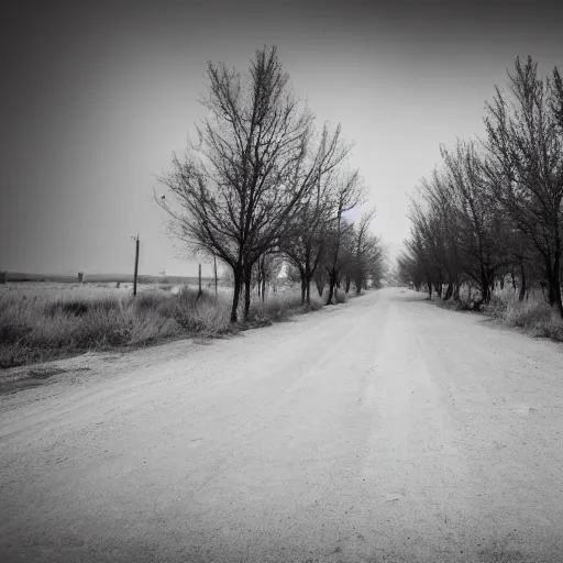 Image similar to photo of a horror abandoned ghost city, creepy lighting. 8k