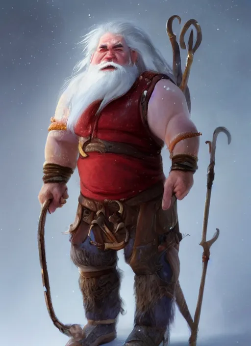 Prompt: relaxed dwarf with white hair, red iris, long beard, pale snow white skin, full body character portrait, colorful, octane render, unreal engine, studio lighting, photorealistic, digital art by greg rutkowski and artgerm