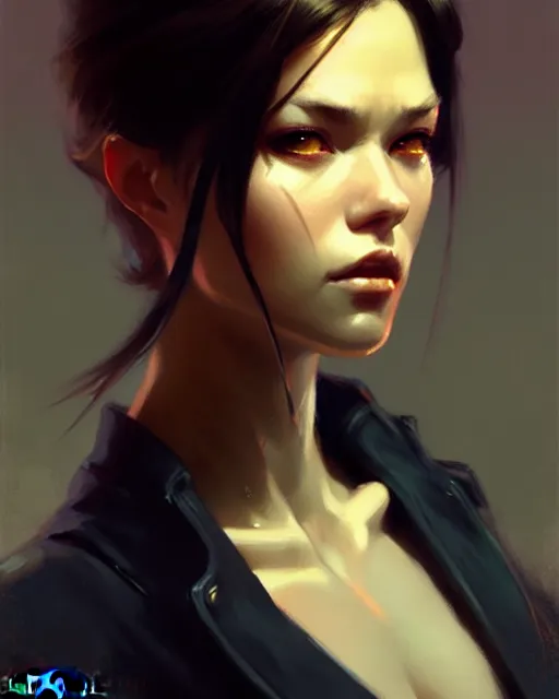 Image similar to a potrait of a human rogue, fine details. night setting. realistic shaded lighting poster by ilya kuvshinov katsuhiro, artgerm, jeremy lipkin and michael garmash, unreal engine, radiant light, detailed and intricate environment, digital art, trending on art station