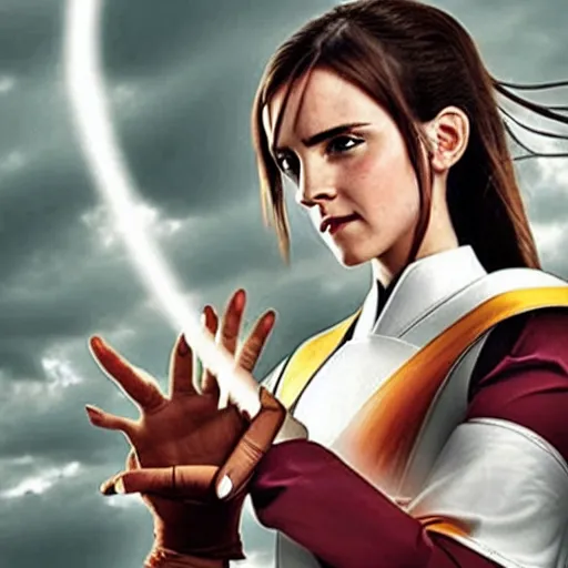 Image similar to an airbender that looks like emma watson