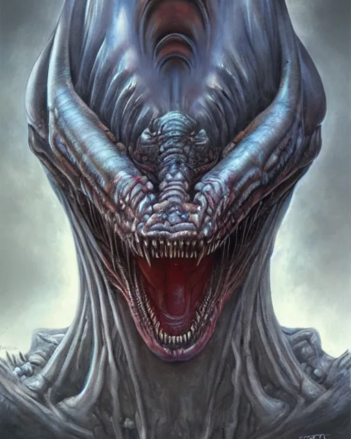 Image similar to monster design, by antonio j. manzanedo, giger, alex grey, android jones, wayne barlowe, trending on artstation
